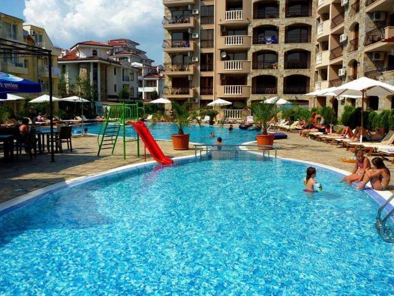 Kalia, Zweizimmer, Zweibalkon, Top-Apartment Sunny Beach Dış mekan fotoğraf